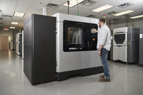 The new F900 Production 3D Printer. Photo via Stratasys.