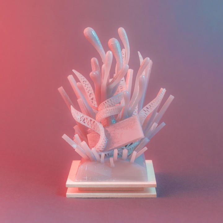 Devin Montes aka Make Anything on YouTube 2018 3D Printing Industry Awards trophy competition entry.