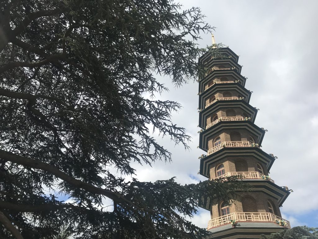 The Great Pagoda at Kew Royal Botanic Gardens. Photo by Beau Jackson