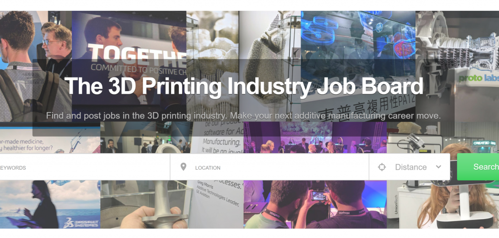 The 3D Printing Industry Jobs Board.