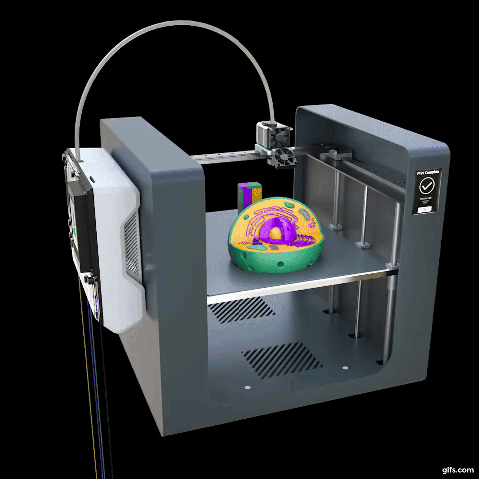 The Palette 2 system mounted on an FDM desktop printer. Clip via Mosaic Manufacturing.