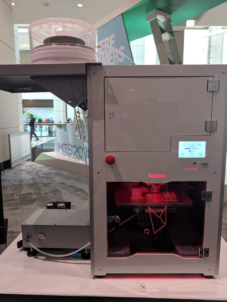 3D printing PEEK with Roboze at IMTS 2018. Photo by Michael Petch.