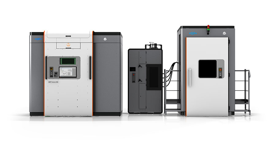 The DMP 500 Factory 3D printing system. Photo via 3D Systems.