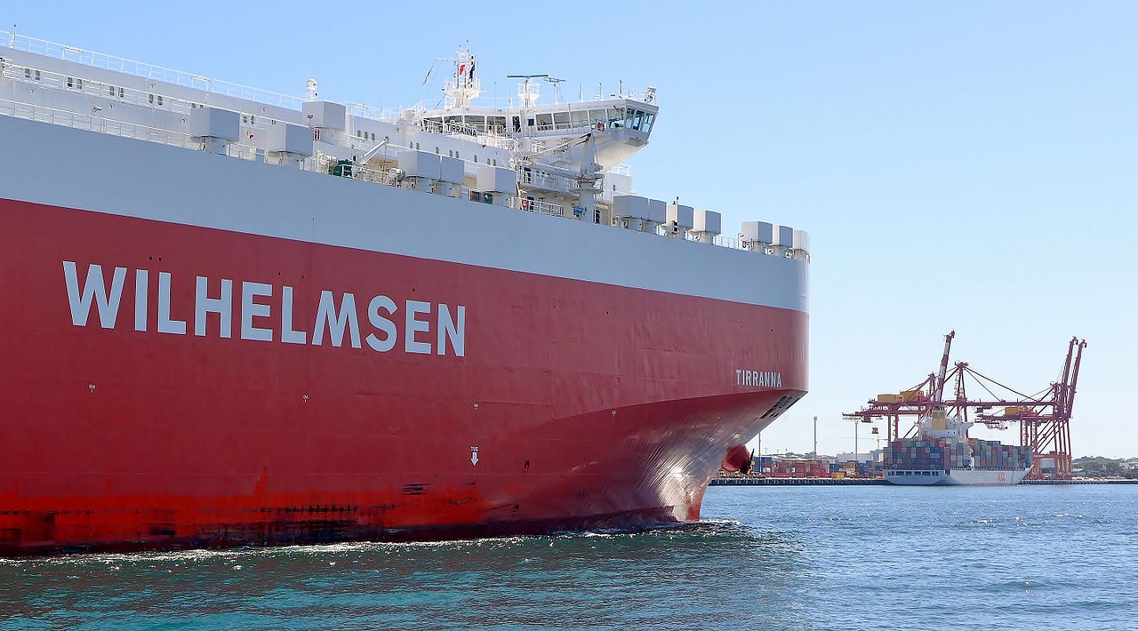 A Wilhelmsen logistics carrier ship. Photo by Bahnfrend/CC