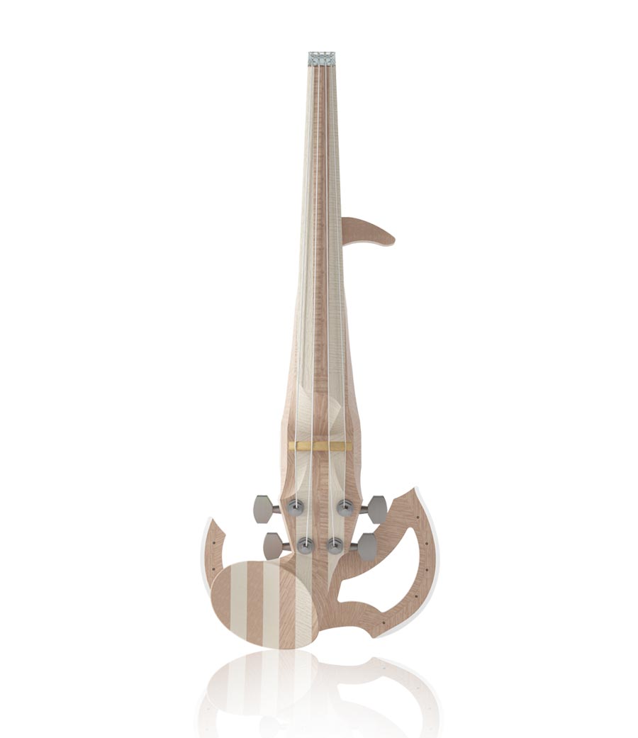 An electric Line violine created using additive manufacturing technologies. Image via 3DVarius.