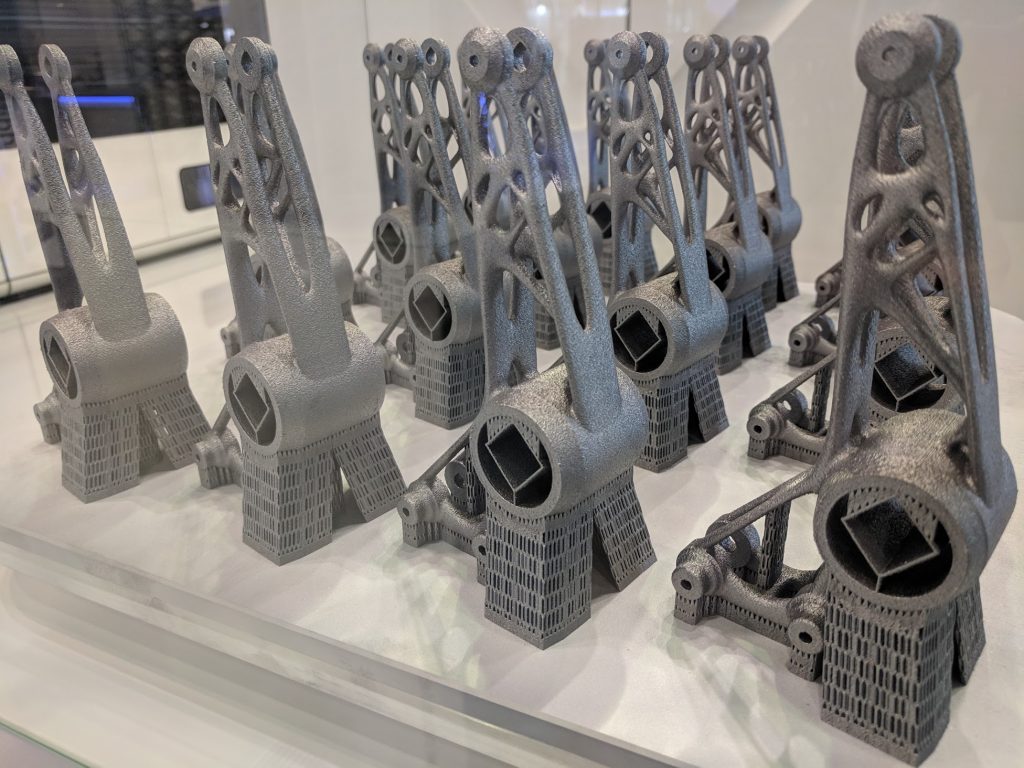 Metal 3D prints from Additive Industries. Photo by Michael Petch.