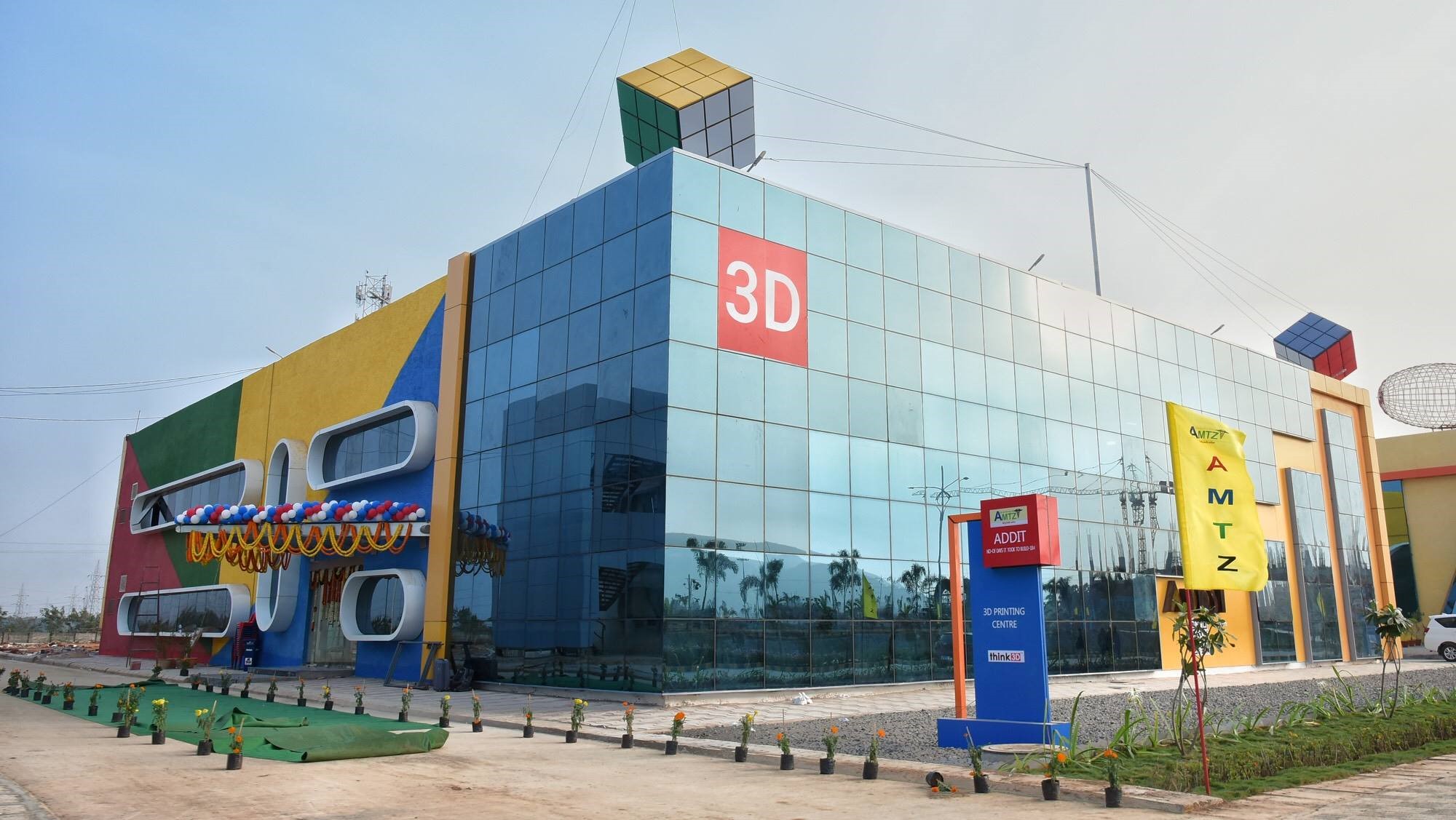 Think3D's new 3D printing facility in the AP MedTech Zone park. Image via think3D