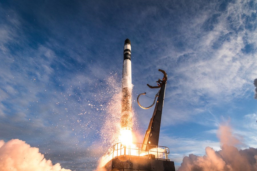 The launch of Rocket Lab’s Electron booster. Image courtesy of Trevor Mahlmann/Rocket Lab