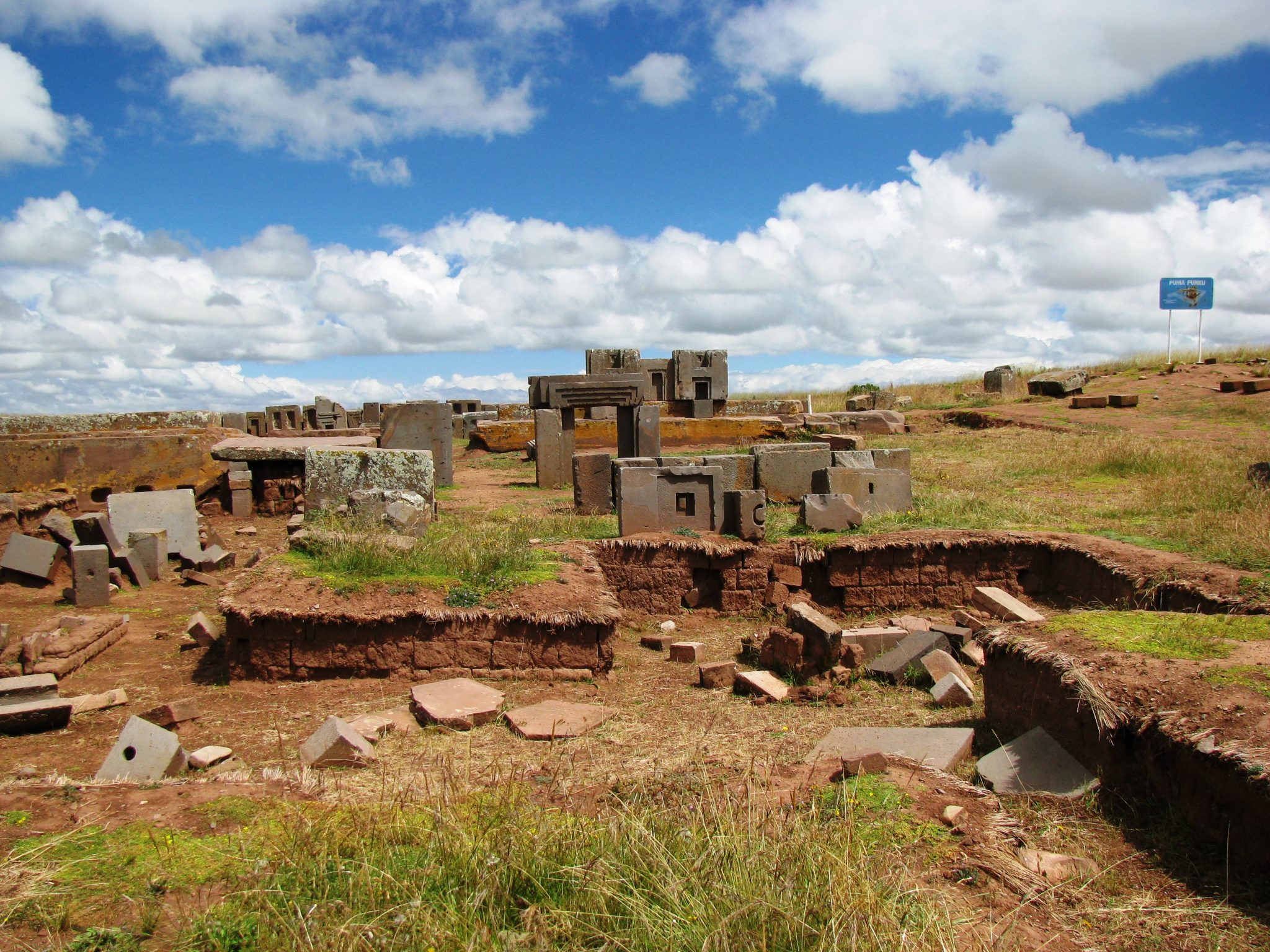 The ruins of the Pumapunku. Image via Wikipedia