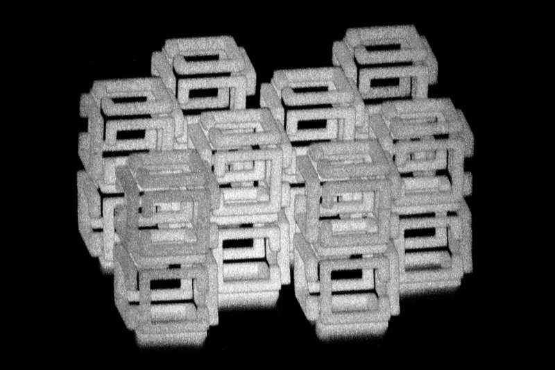 A 3D printed ImpFab scaffold. Image via Ed Boyden et. al.