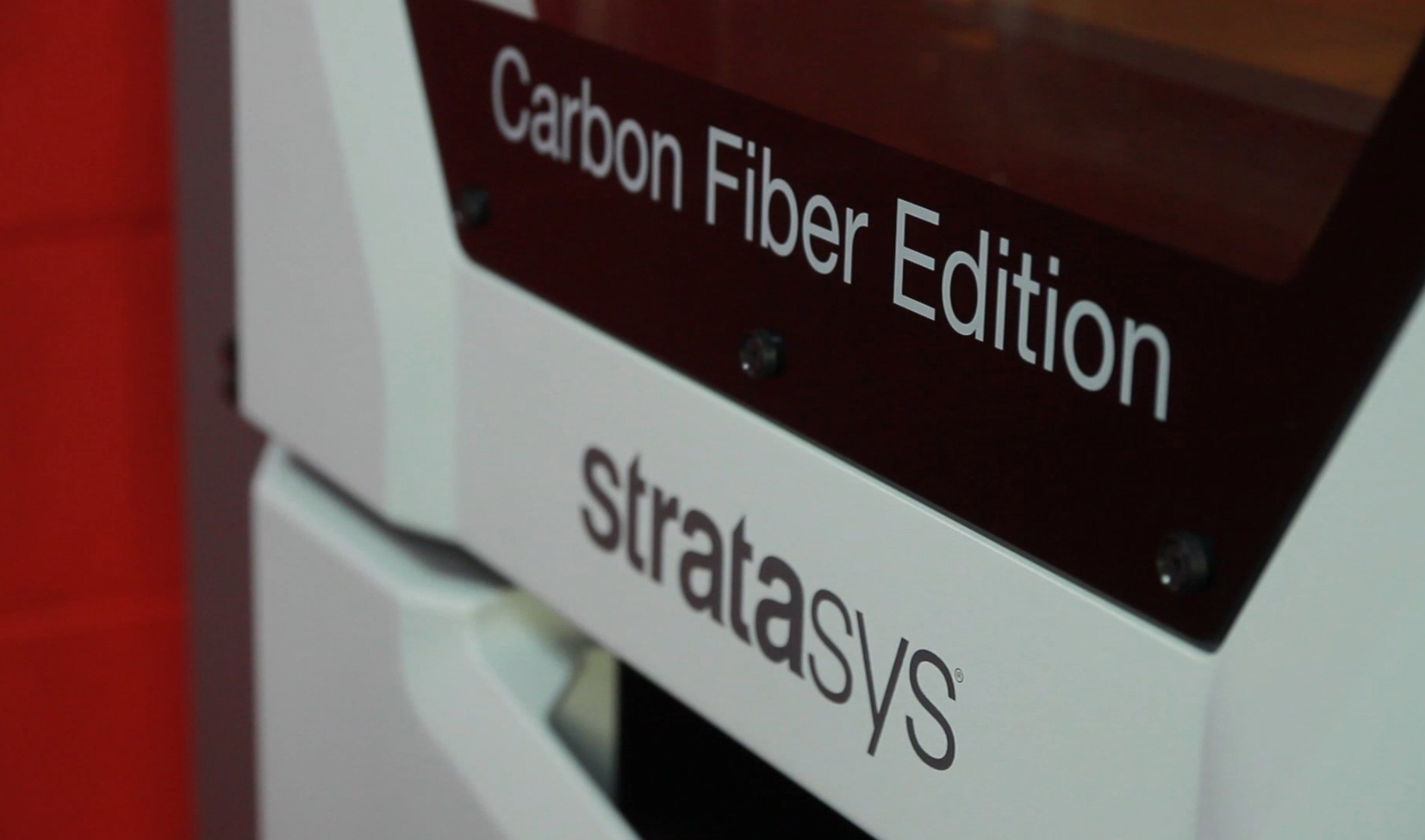A view of the Stratasys Fortus 380mc Carbon Fiber edition.