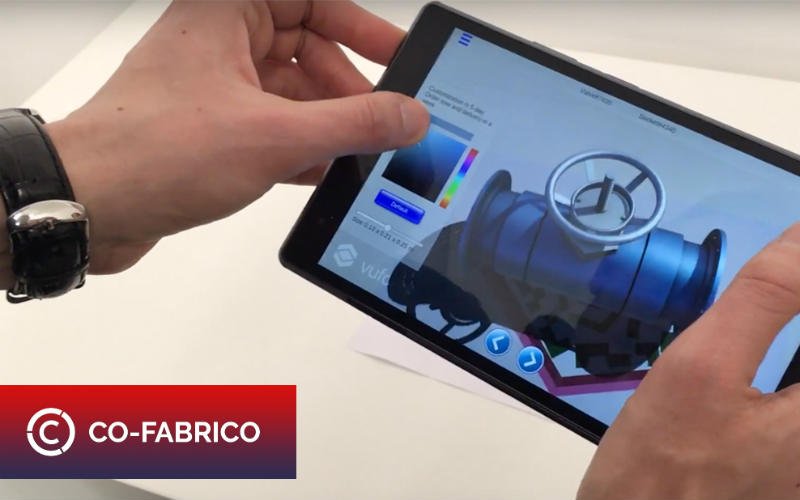 Co-Fabrico AR customization app. Photo via Co-Fabrico