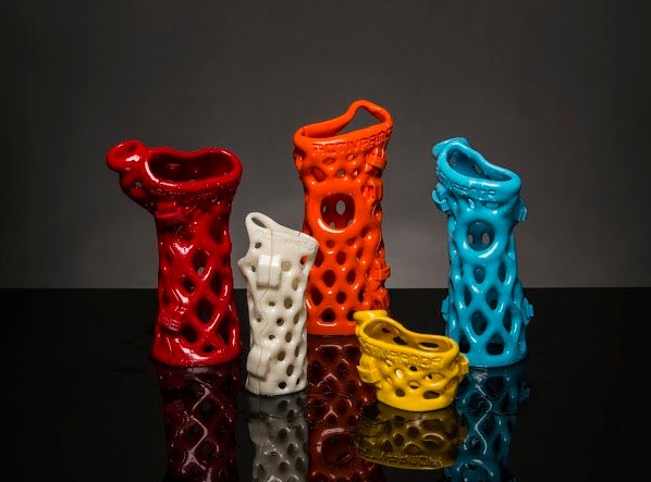 ActivArmor 3D printed casts. Photo via ActivArmor.