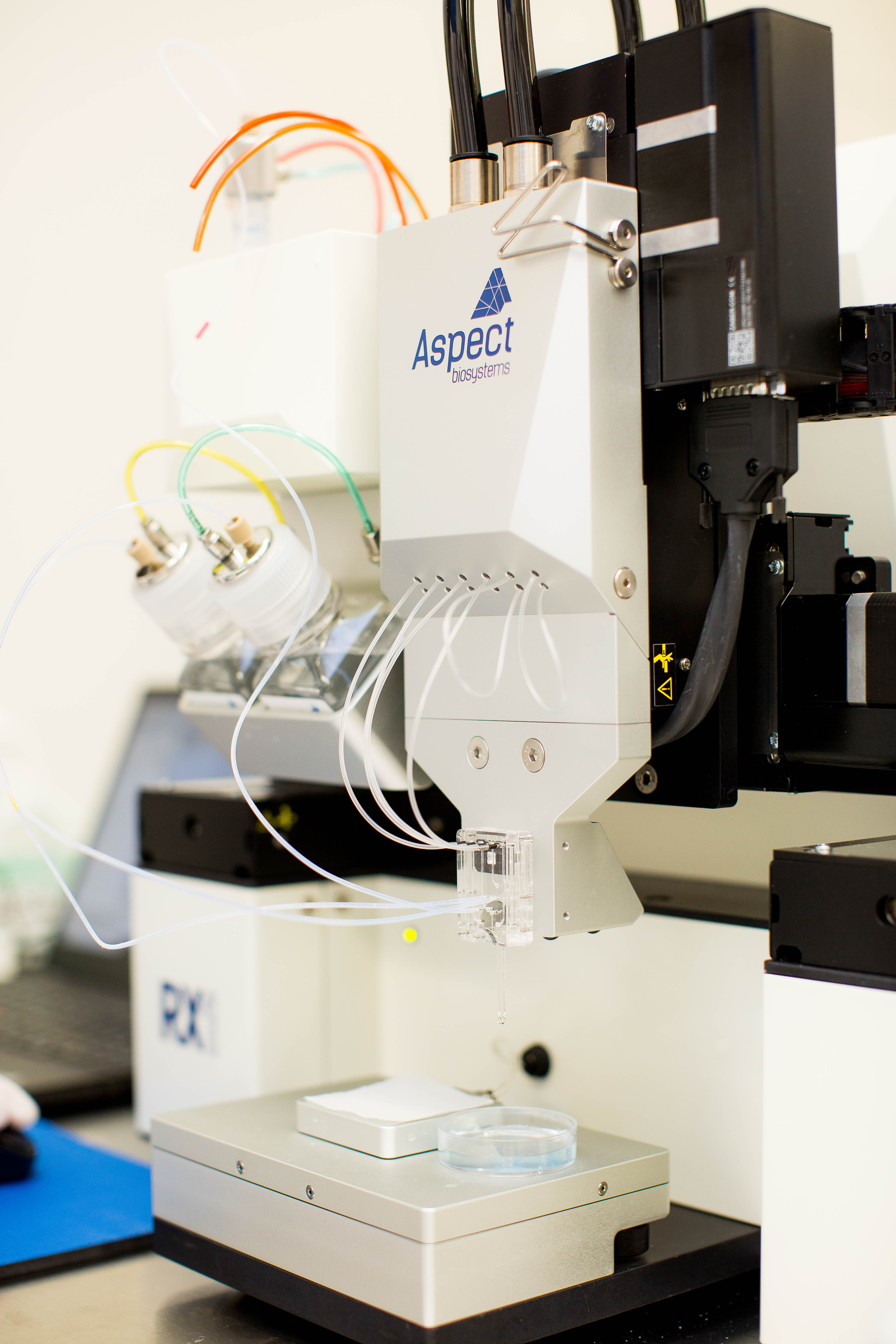 The RX1 bioprinter by Aspect Biosystems will be used in the study. Image via Aspect Biosystems.