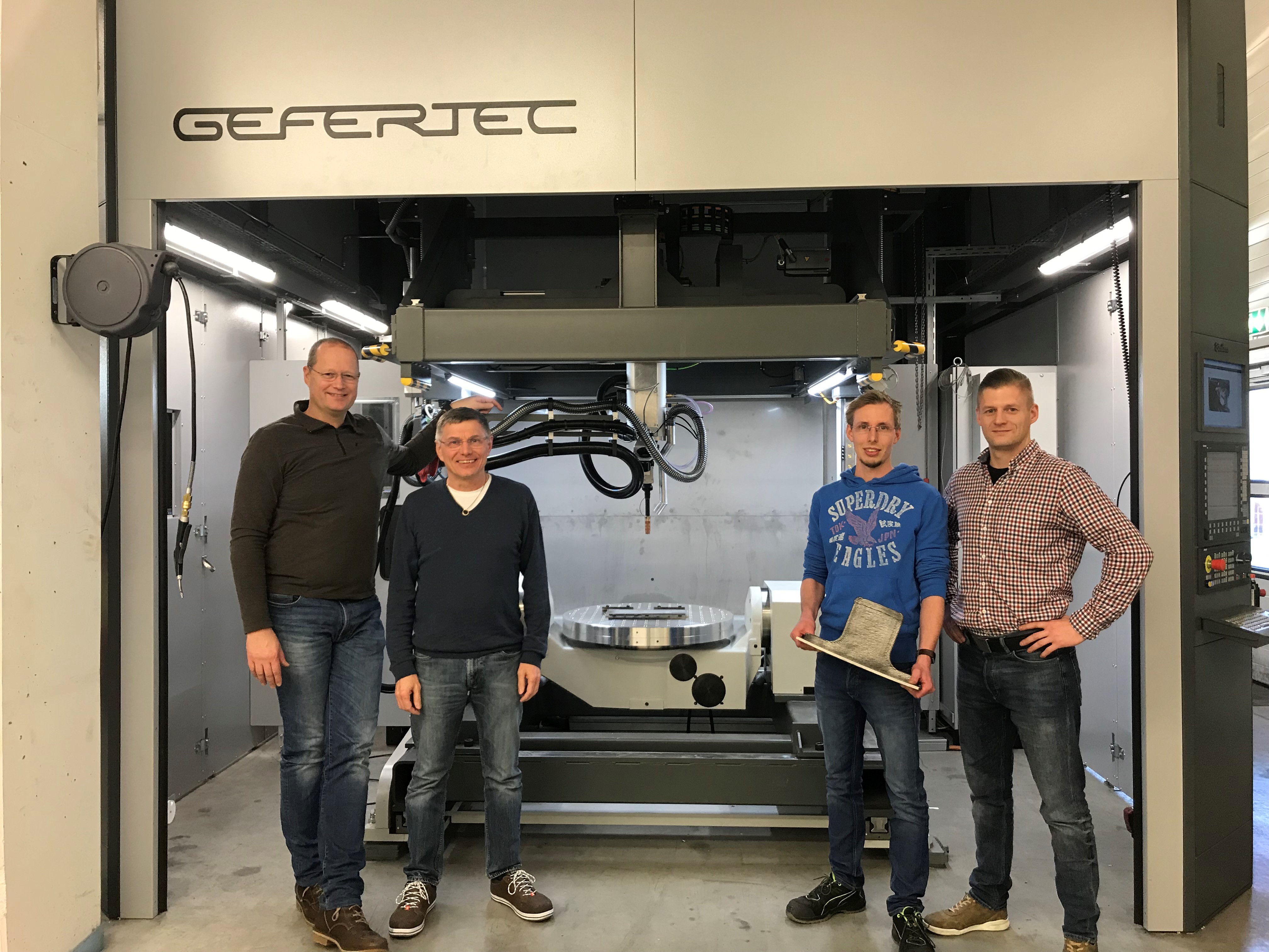 Aircraft Philipp Group installs an Arc605 3D printer at its facility in Übersee, Germany. Photo via GEFERTEC.