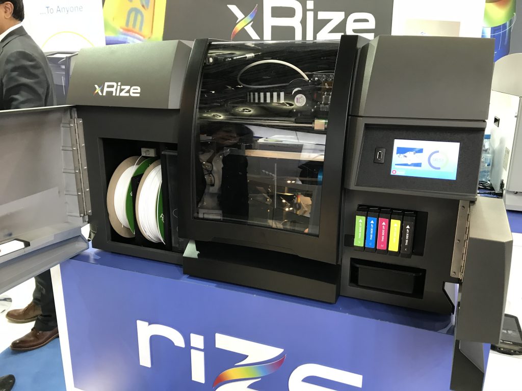 The XRIZE 3D printer at Formnext 2018. Photo by Beau Jackson