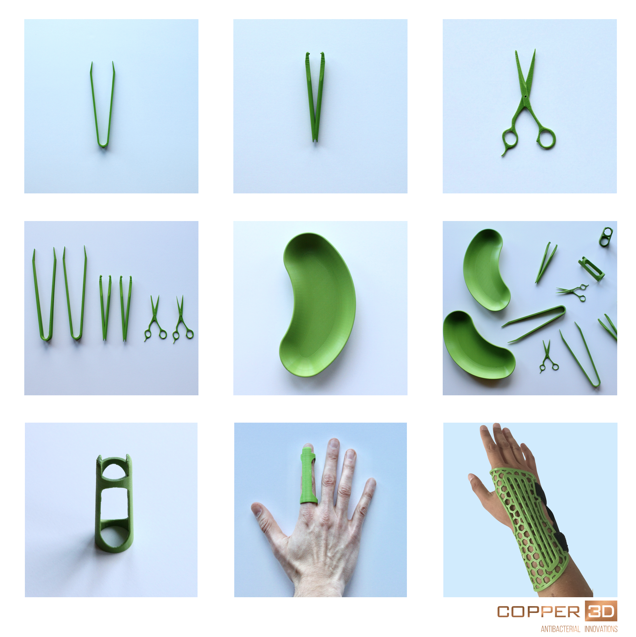 3D printed medical devices by Copper 3D. Image via Copper 3D.