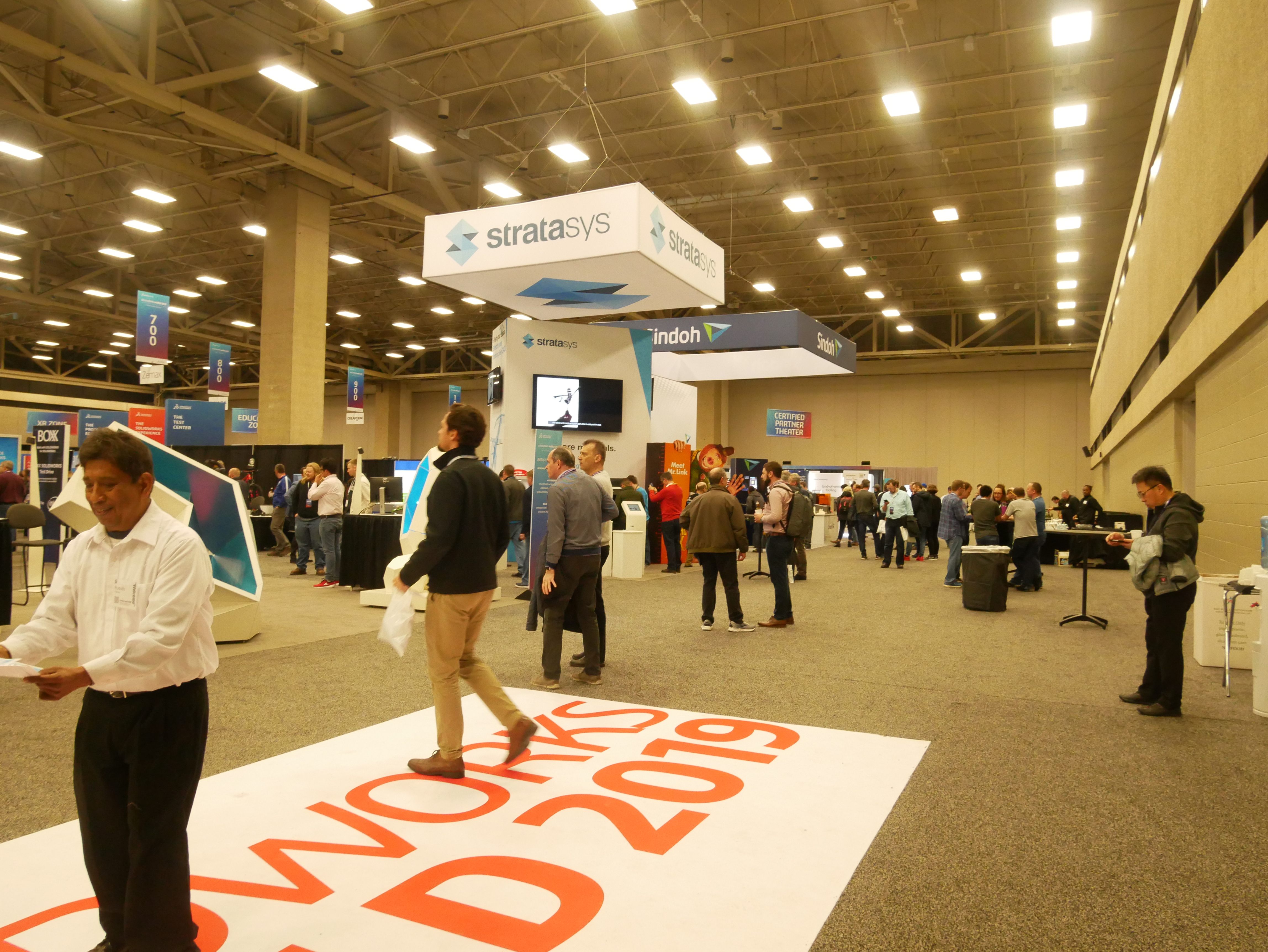 Inside the Partner Pavilion at SOLIDWORKS World. Photo by Tia Vialva.