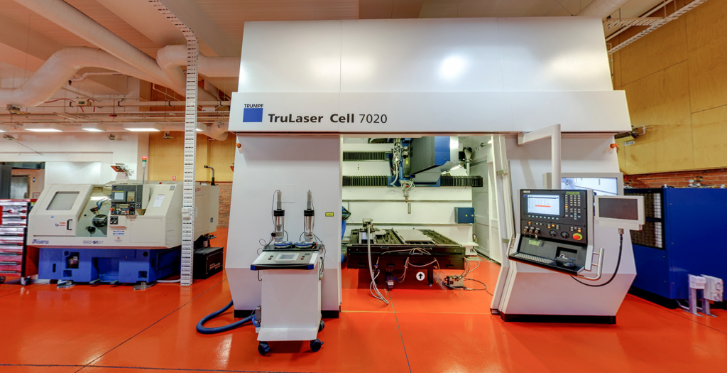 The TRUMPF TruLaser Cell 7020 within the RMIT Advanced Manufacturing Precinct. Photo via Advanced Manufacturing Precinct/RMIT University