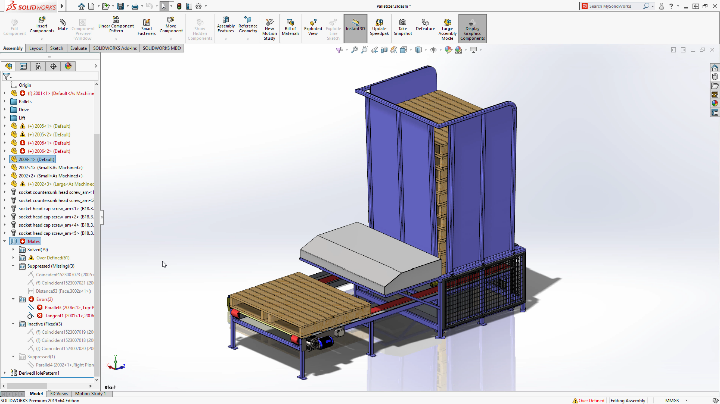 A CAD model in SolidWorks. Image via SolidWorks.