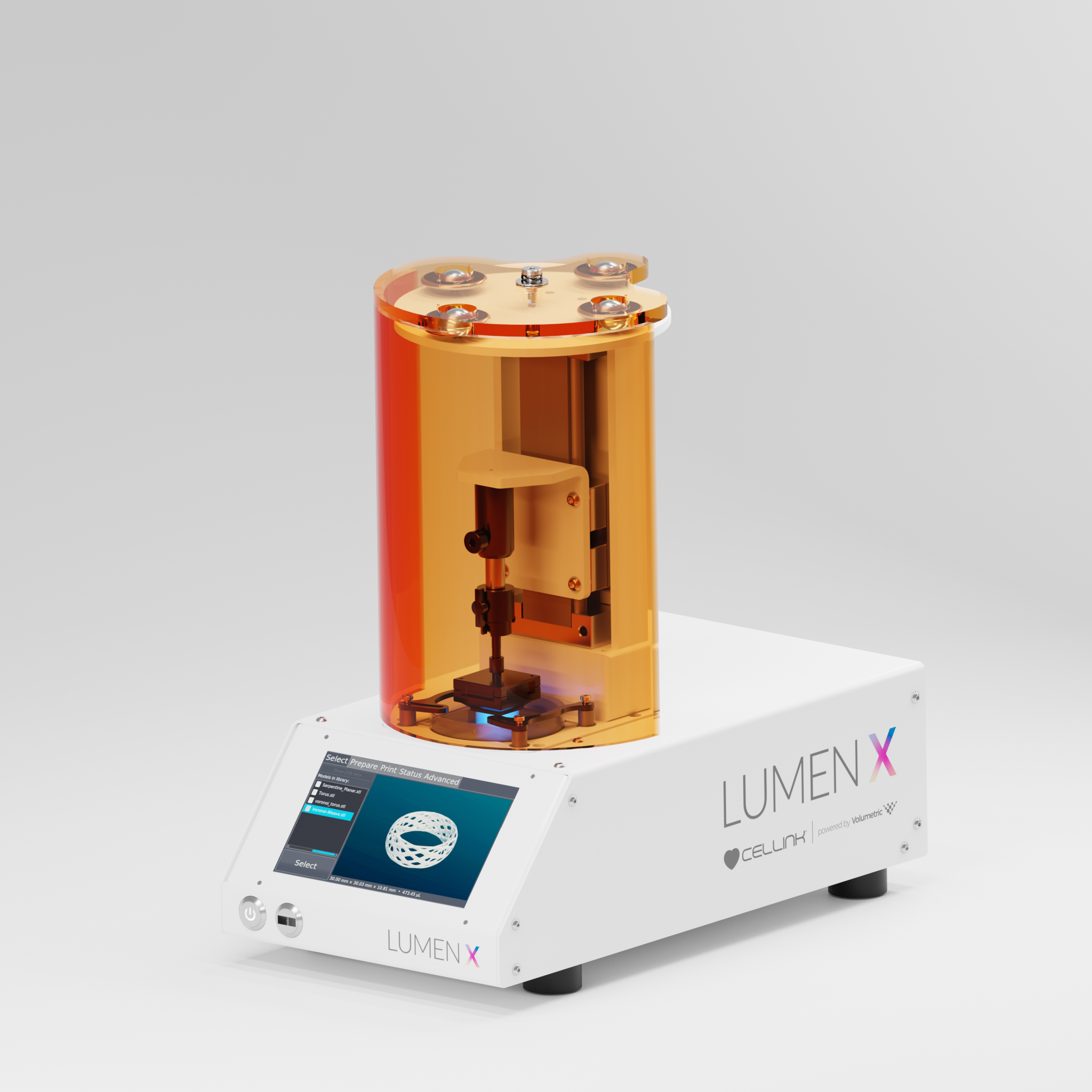 The Lumen X 3D bioprinter. Photo via CELLINK/Volumetric.