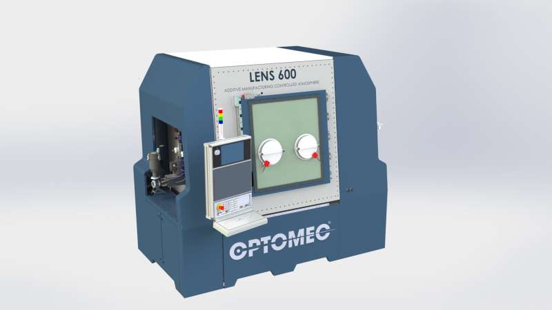 LENS 600 metal 3D printer by Optomec. Image via Optomec.