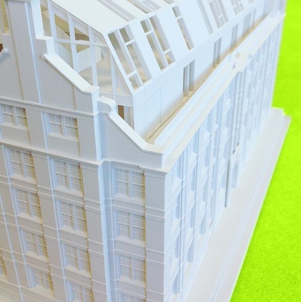 A 3D printed architectural model. Photo via Fixie.