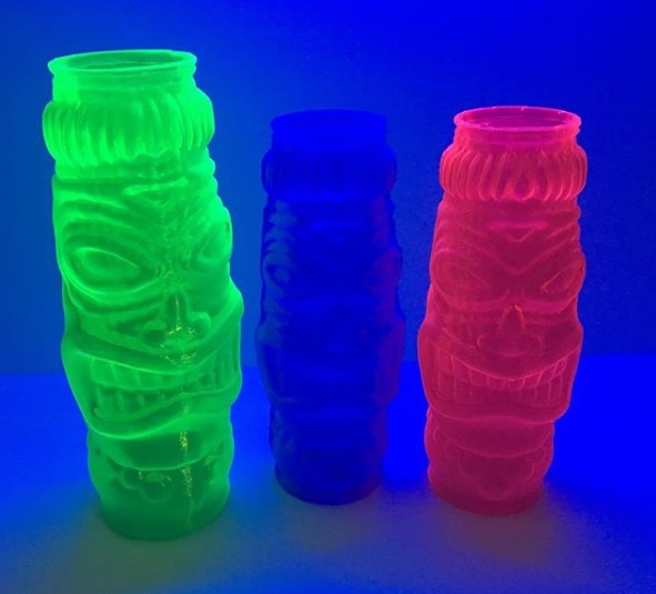 KVP's range of glow-in-the-dark PETG filaments.  Photo via CIP.