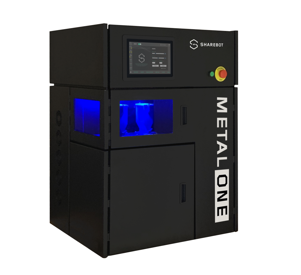 Demo imagery of the metalONE 3D printer. Image via Sharebot