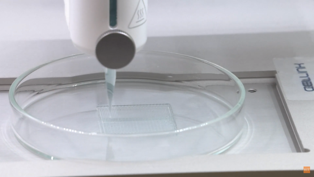 3D bioprinting at RIT using the CELLINK BIO X system. Clip via RIT