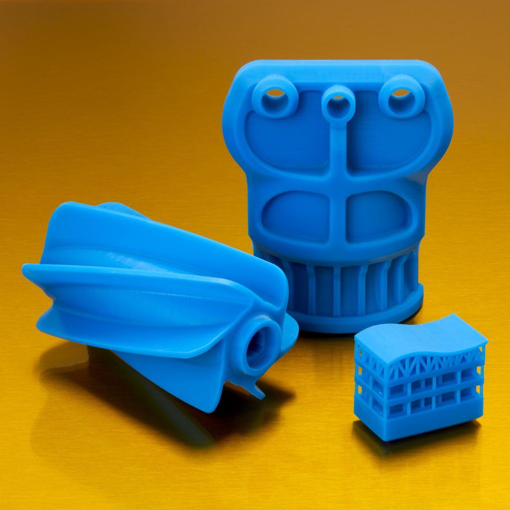 Objects 3D printed using Formlabs Draft Resin. Photo via Formlabs