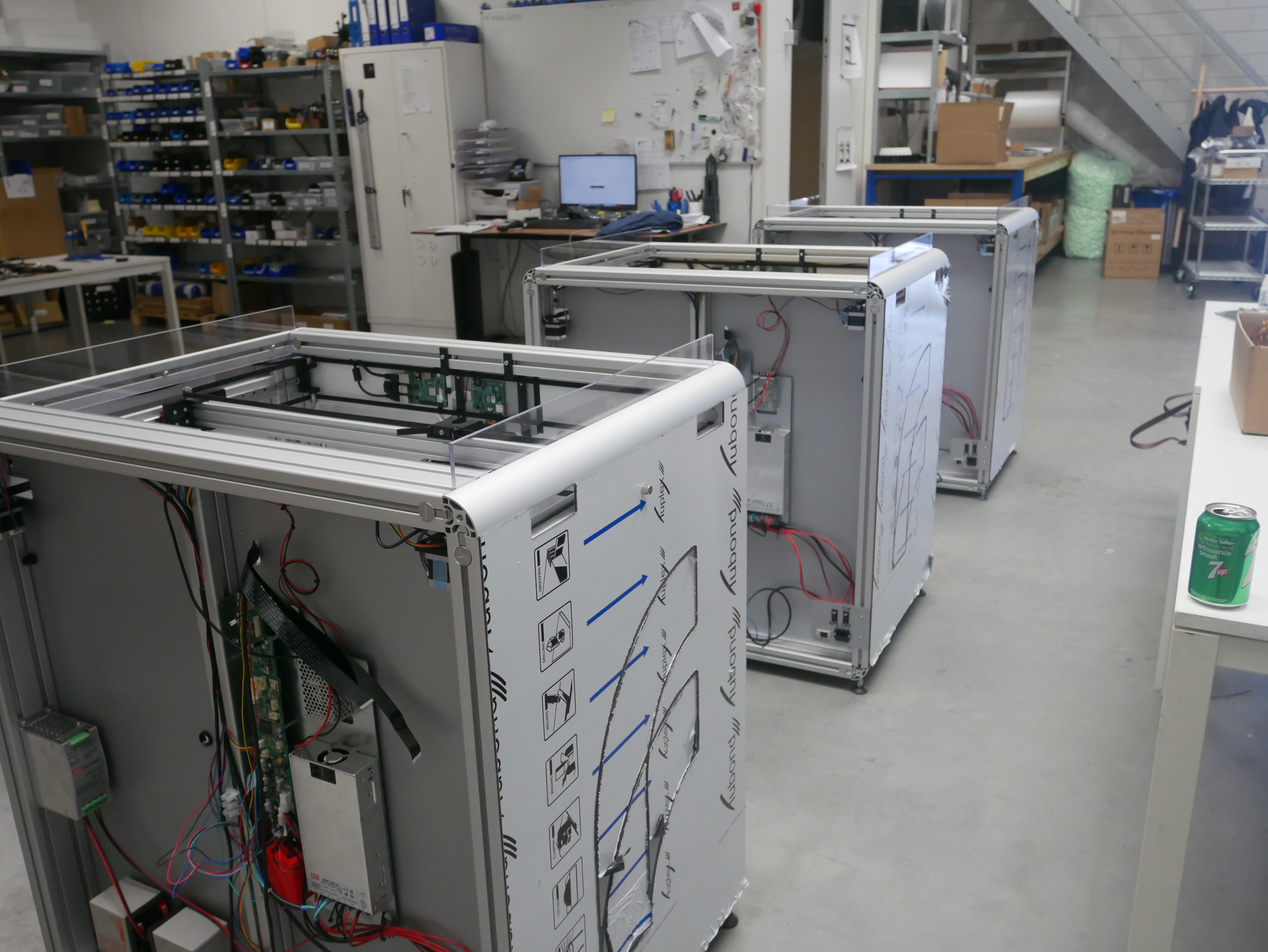 PRO L systems to be shipped out at the FELIXprinters facility. Photo by Tia Vialva.