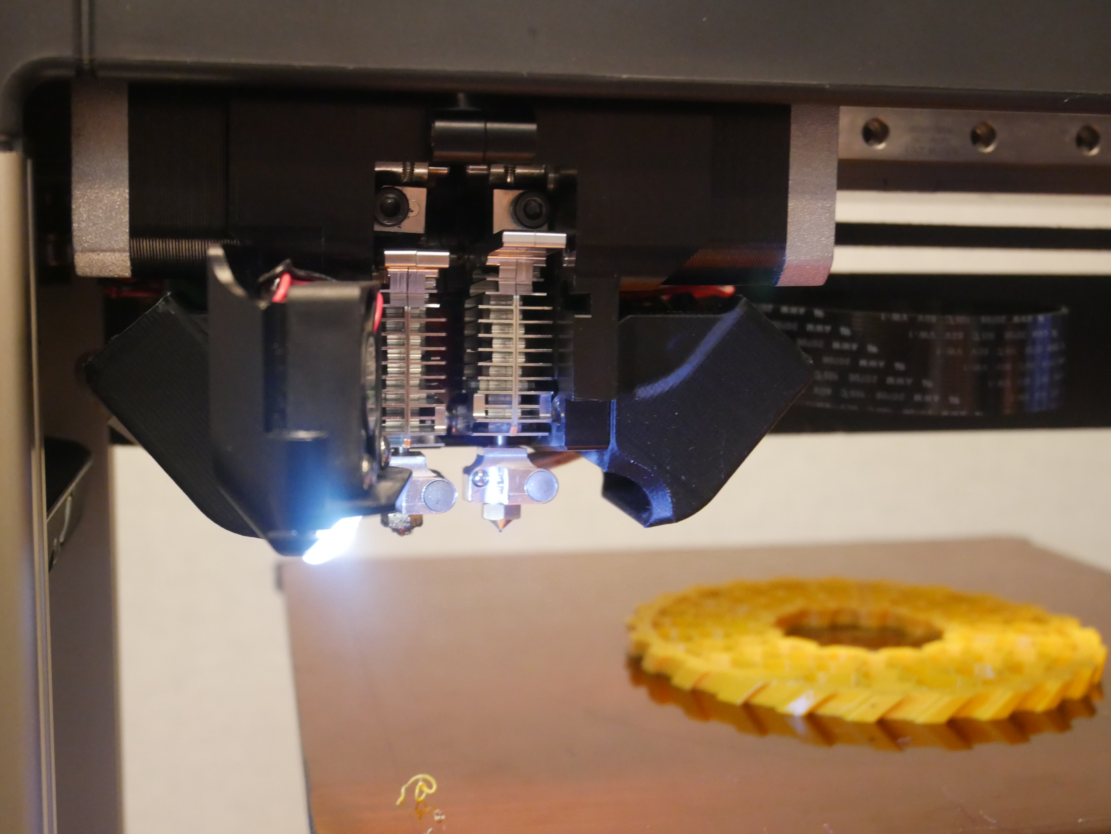 The Intelligent dual extruders integrated into FELIX 3D printers. Photo by Tia Vialva.