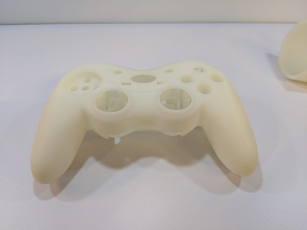 3D printed controller casing made on the V650 Flex. Photo by Michael Petch