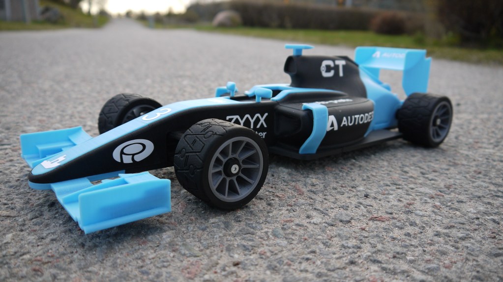 designer 3d printed race car