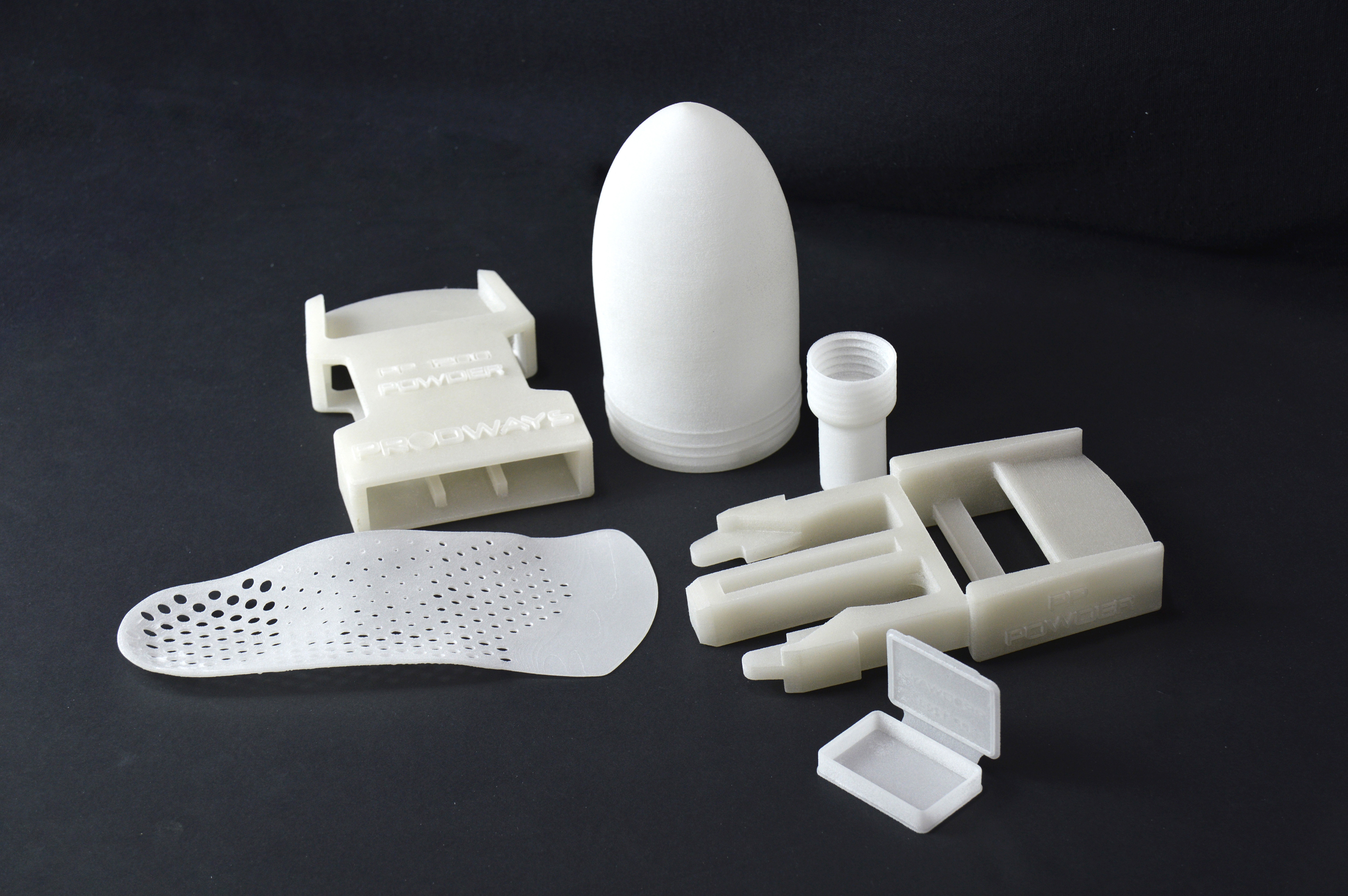 Parts 3D printed with the PP 1200 material. Image via Prodways.