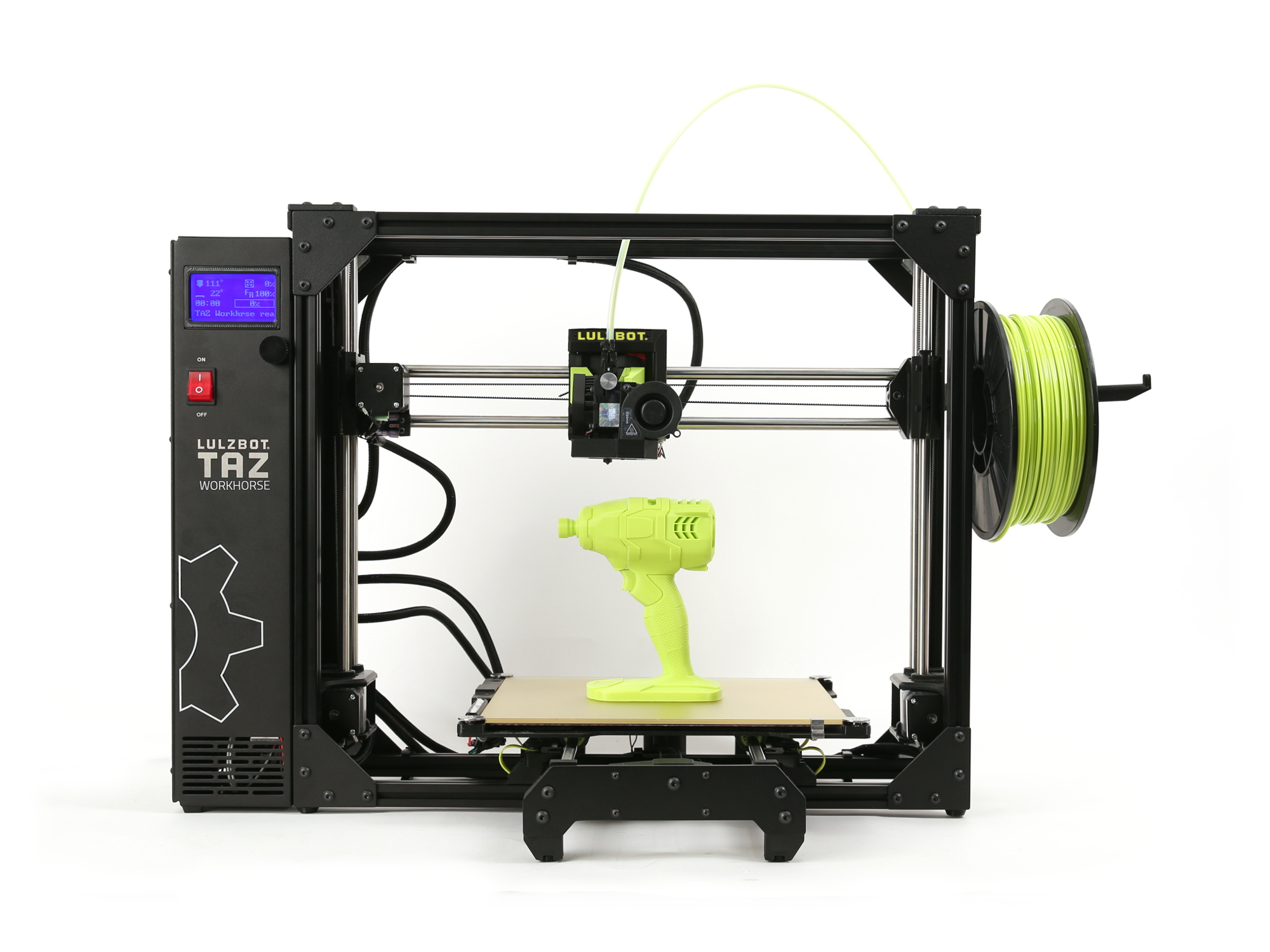 The Lulzbot TAZ Workhouse 3D printer. Photo via Aleph Objects.