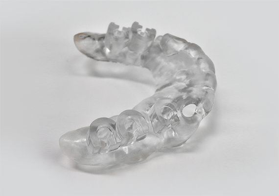 Zortrax's translucent Raydent Surgical Guide resin. Image via Zotrax.