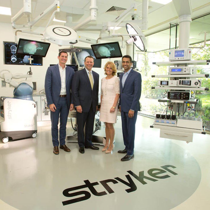 Dylan Crotty, President, Instruments; Spencer Stiles, Group President, Instruments, Neurotechnology & Spine; Mary Buckley, Executive Director, IDA Ireland; Viju Menon, Group President, Global Quality and Operations Photo via IDA Ireland