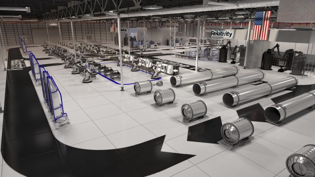 Rendering of Relativity's autonomous rocket factory at NASA Stennis Space Center in Mississippi. Image via Relativity Space/Business Wire