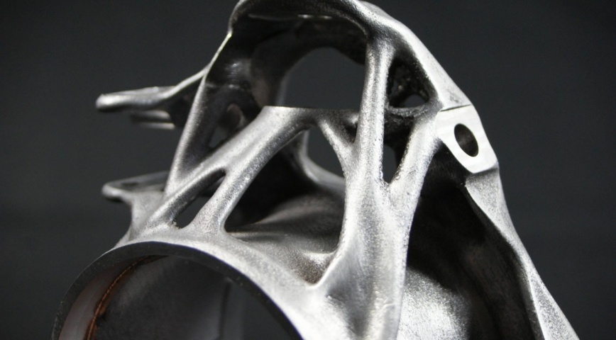 Complex lightweight metal 3D printed structures. Photo via AMendate.