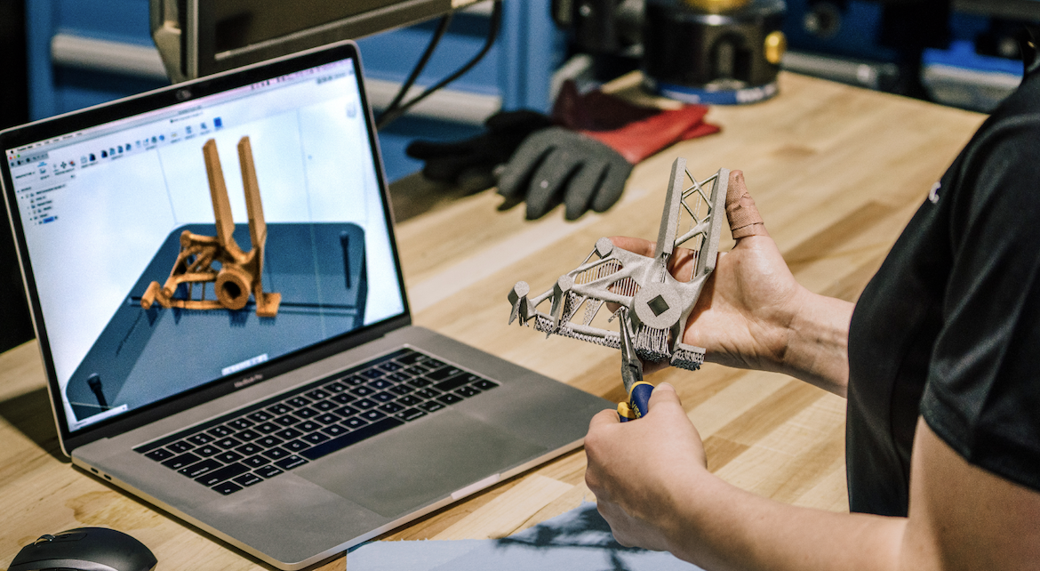 A 3D model designed in Fusion 360. Image via Autodesk.