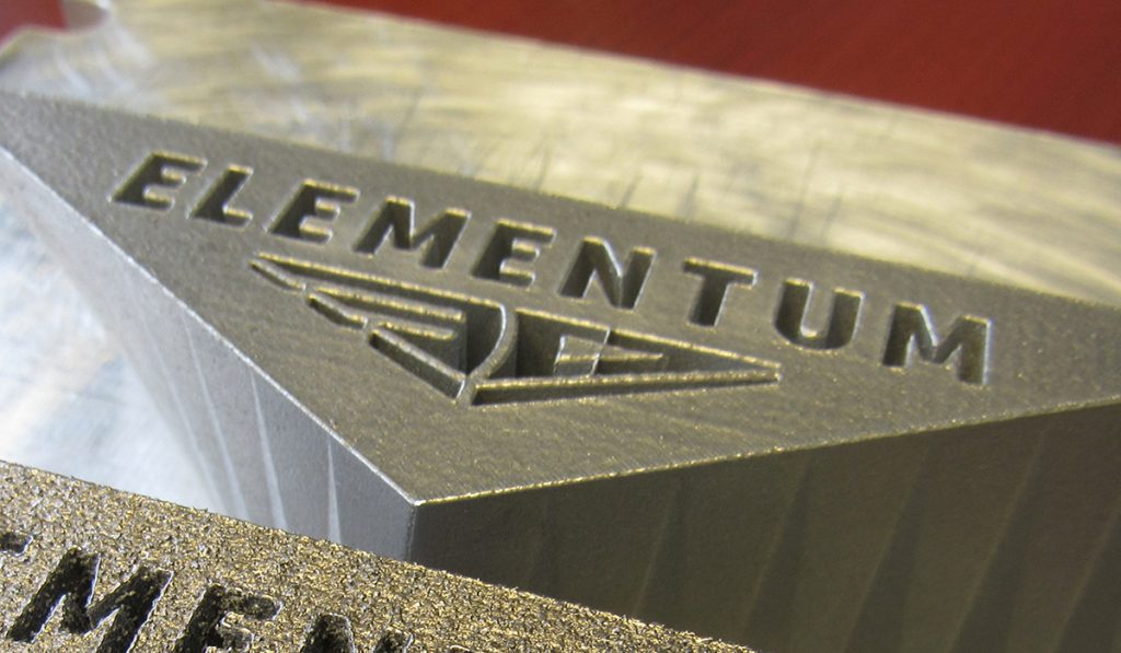 Elementum 3D logo. Photo via Keselowski Advanced Manufacturing.