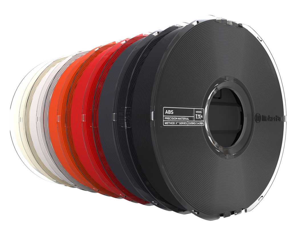 MakerBot METHOD X ABS filament is available in a range of colors. Photo via MakerBot 