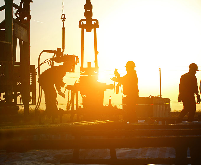 Oil drilling in an oil field. Photo via UTSA.