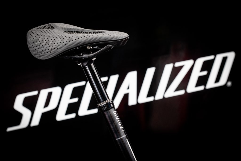 The Specialized S-Works Power Saddle with Mirror Technology made in collaboration with Carbon. Photo via Carbon