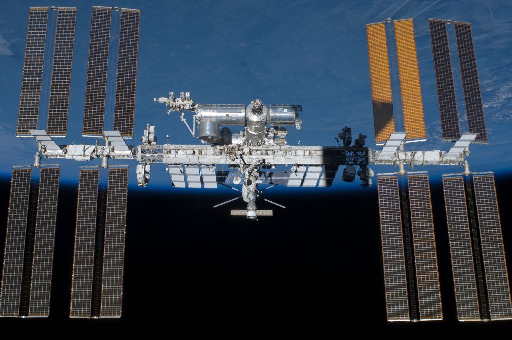 La Station spatiale internationale.  Photo via la NASA. 