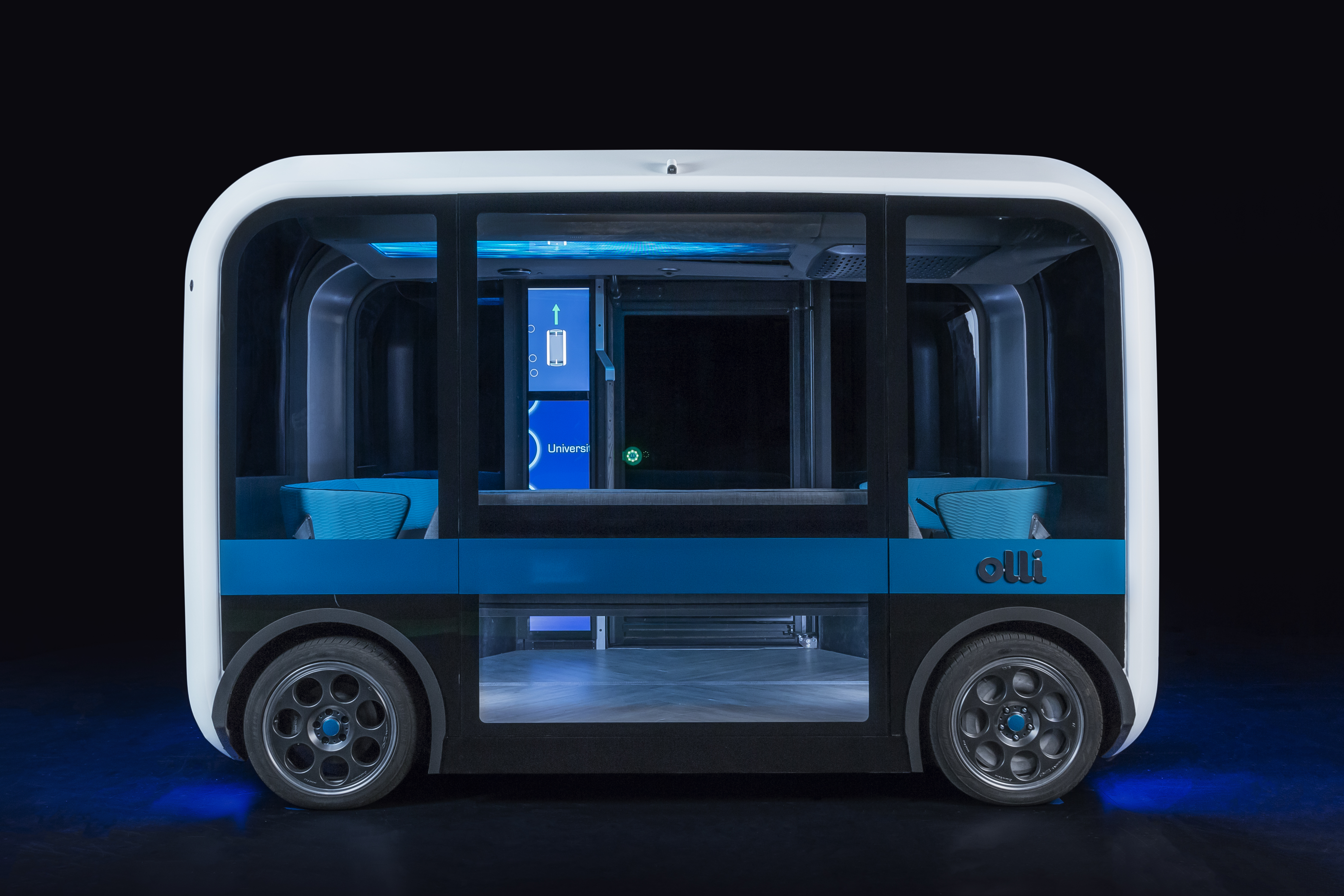 Olli 2.0, a 3D printed connected electric autonomous shuttle. Photo via Local Motors.