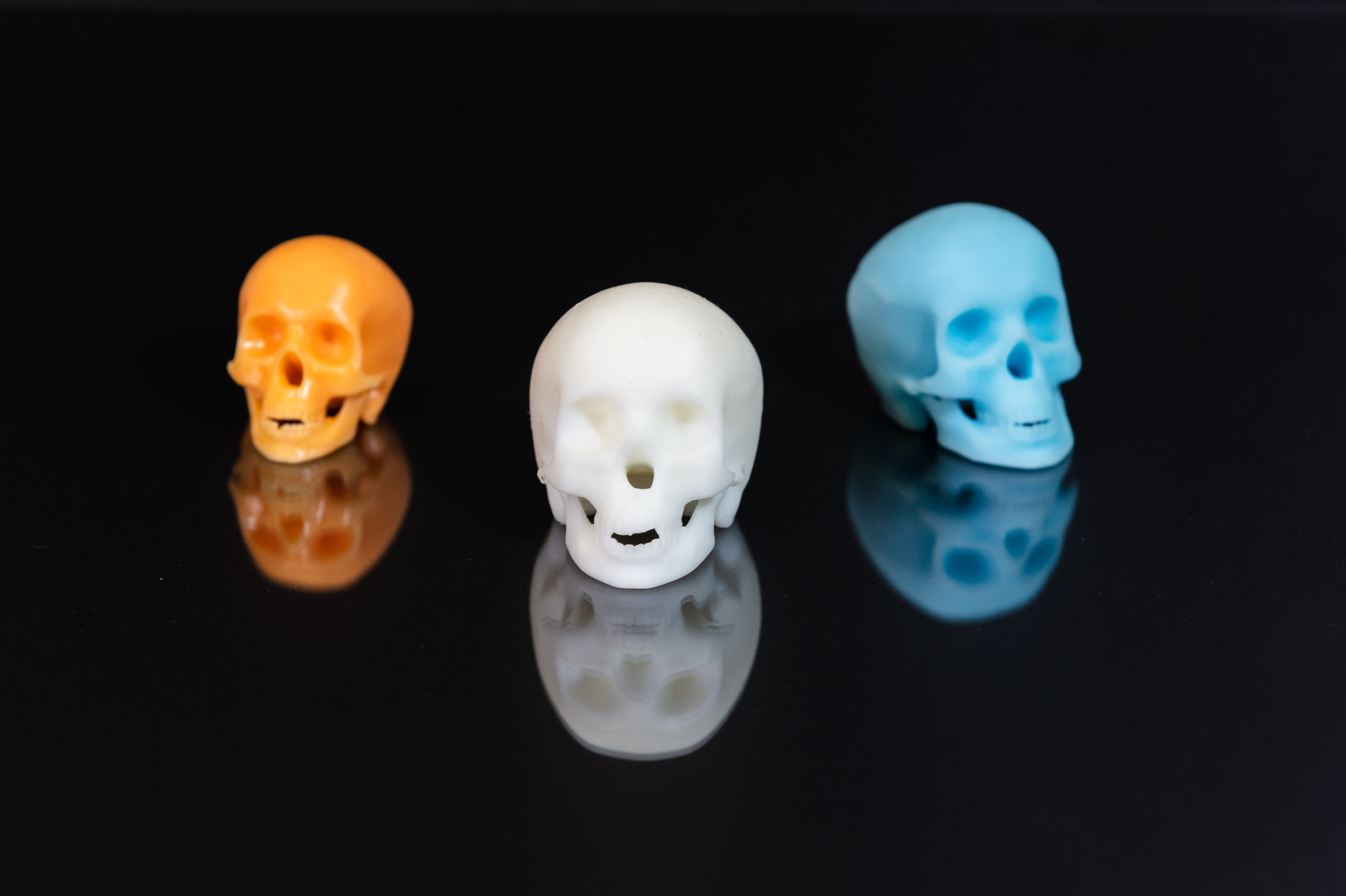 Medical models 3D printed with Spectroplast's silicone. Photo via Spectroplast.
