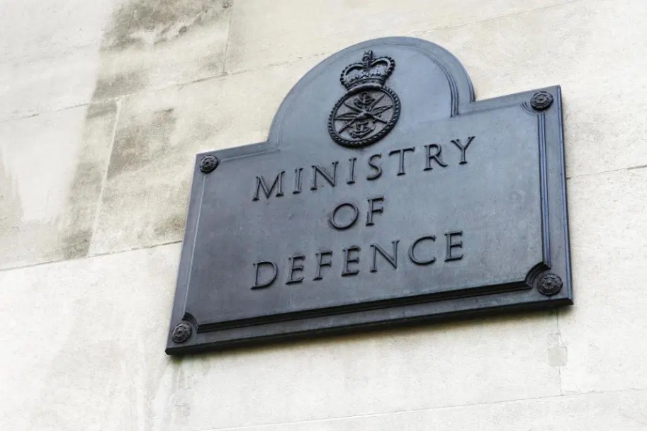 UK Ministry of Defence sign. Photo via Ministry of Defence.